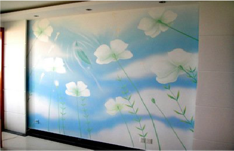 沅江市画墙绘怎么画好白云的蓬松感？