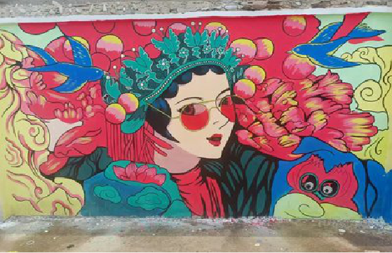 沅江市墙体彩绘-网红墙