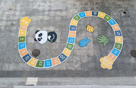 沅江市地面游戏彩绘