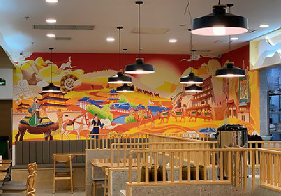 沅江市商业空间彩绘介绍。