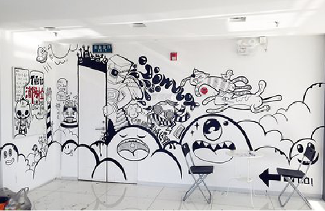 沅江市手绘墙并非传统涂鸦。