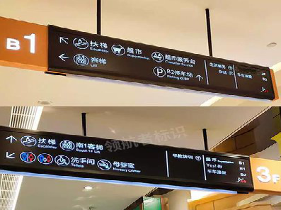 沅江市如何通过商场标识牌引导客流分布？